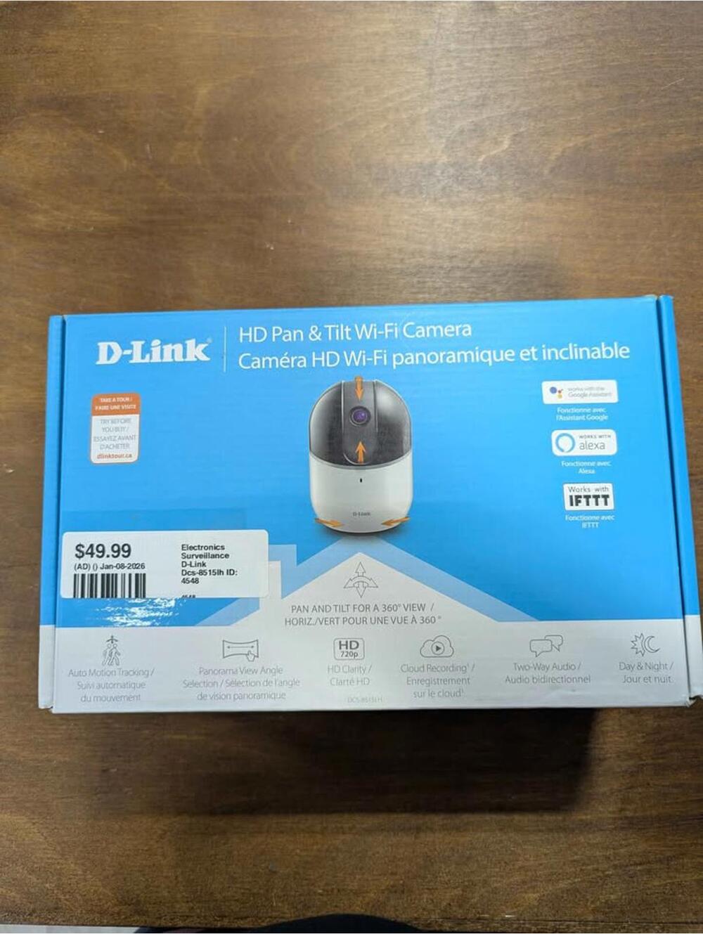 D-Link HD Pan & Tilt Wi-Fi Camera